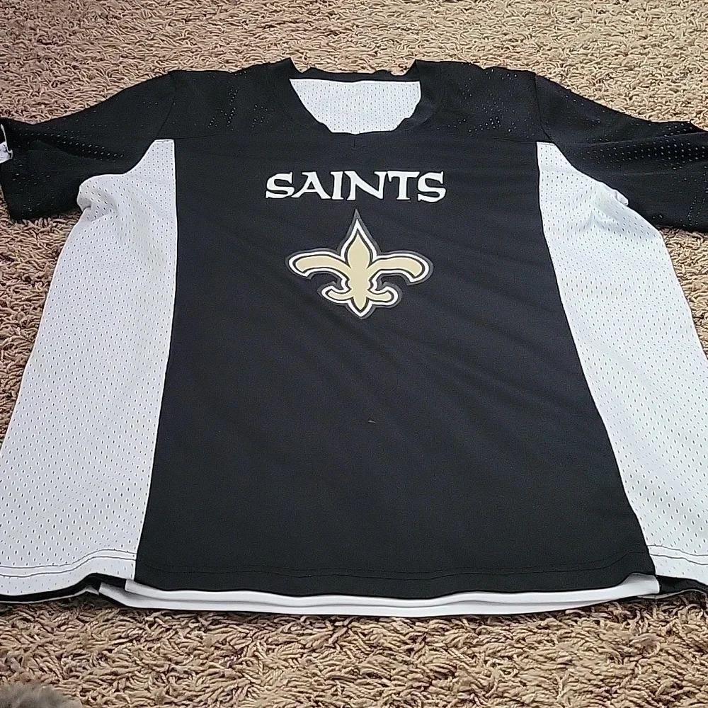 NFL New Orleans Saints Flag Football Reversible Jersey Adults M - Picture 3 of 4